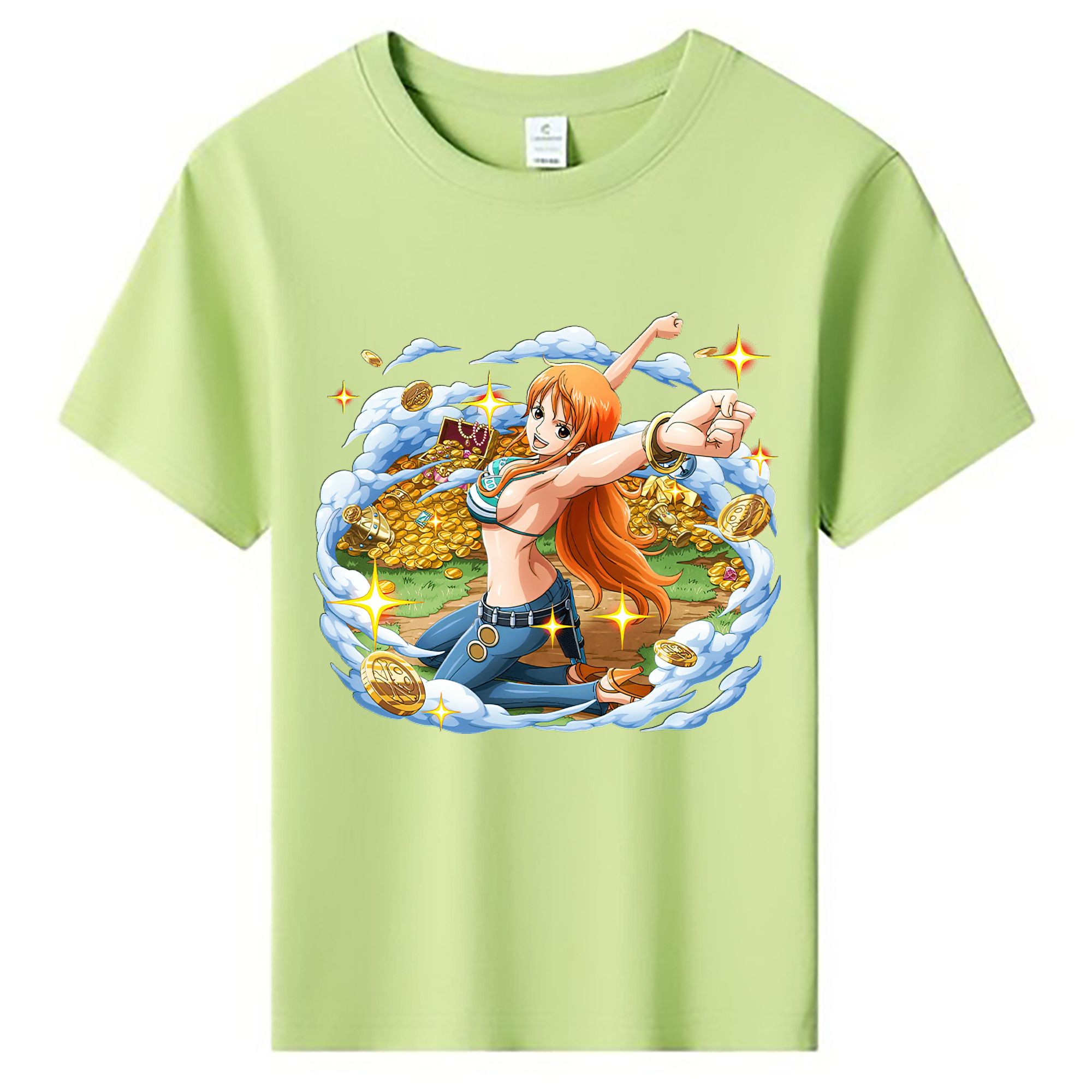 ワンピース ナミ ONE PIECE Nami 綿100％キッズTシャツ（フロントプリント）